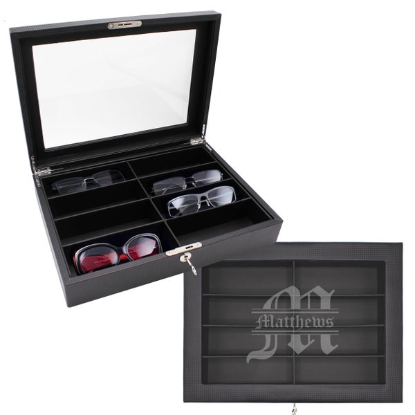 Sunglasses Case Custom, Sunglass Display Box, Personalized Sunglasses Box for Men/Woman, Eyeglass Holder, Sunglasses Organizer Storage
