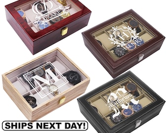 Personalized Watch Storage  Box  - Groomsmen Gifts - Birthday Gift - Wedding Party Gift - Engraved, Customized, Monogrammed