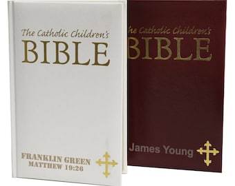 Personalized Childrens Bible, Religious Gifts, Engraved Bible, Catholic Bible, Monogrammed Bible, First Communion Gift, Baptism Gift