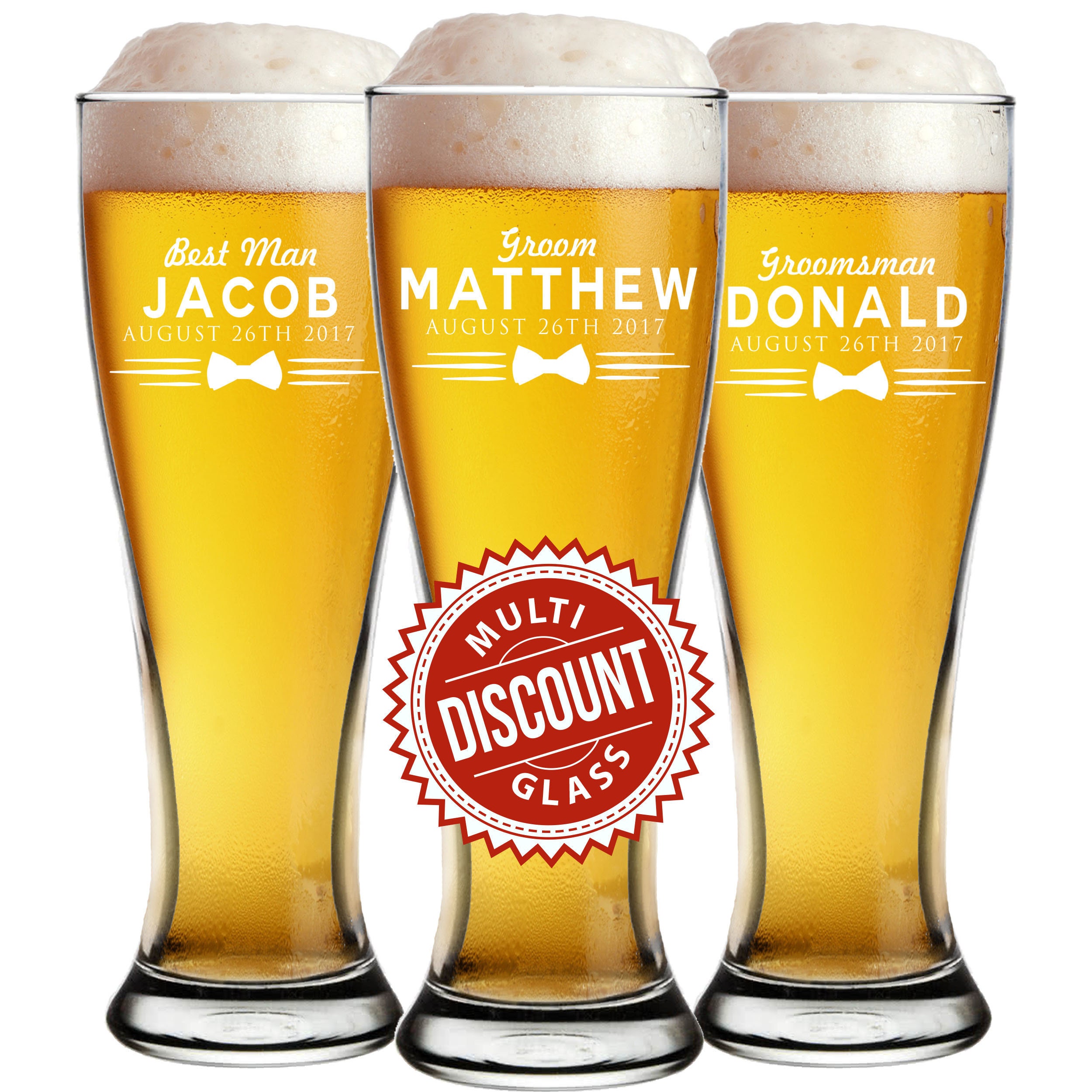 Personalized Pilsner Glass Engraved Beer Glasses Custom Beer Etsy