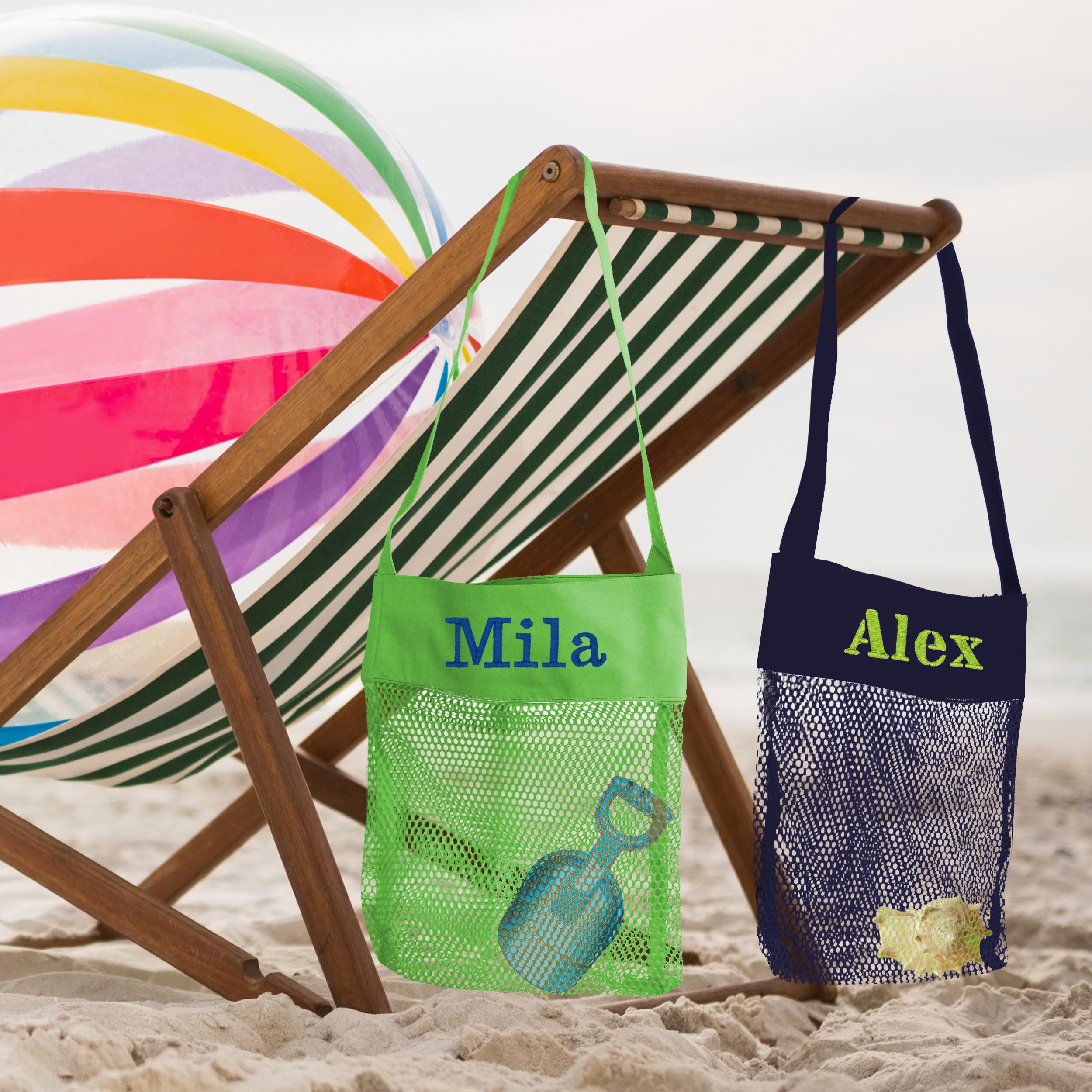Personalized Seashell Bag, Mesh Sea Shell Bag, Mesh Shell Bag ...