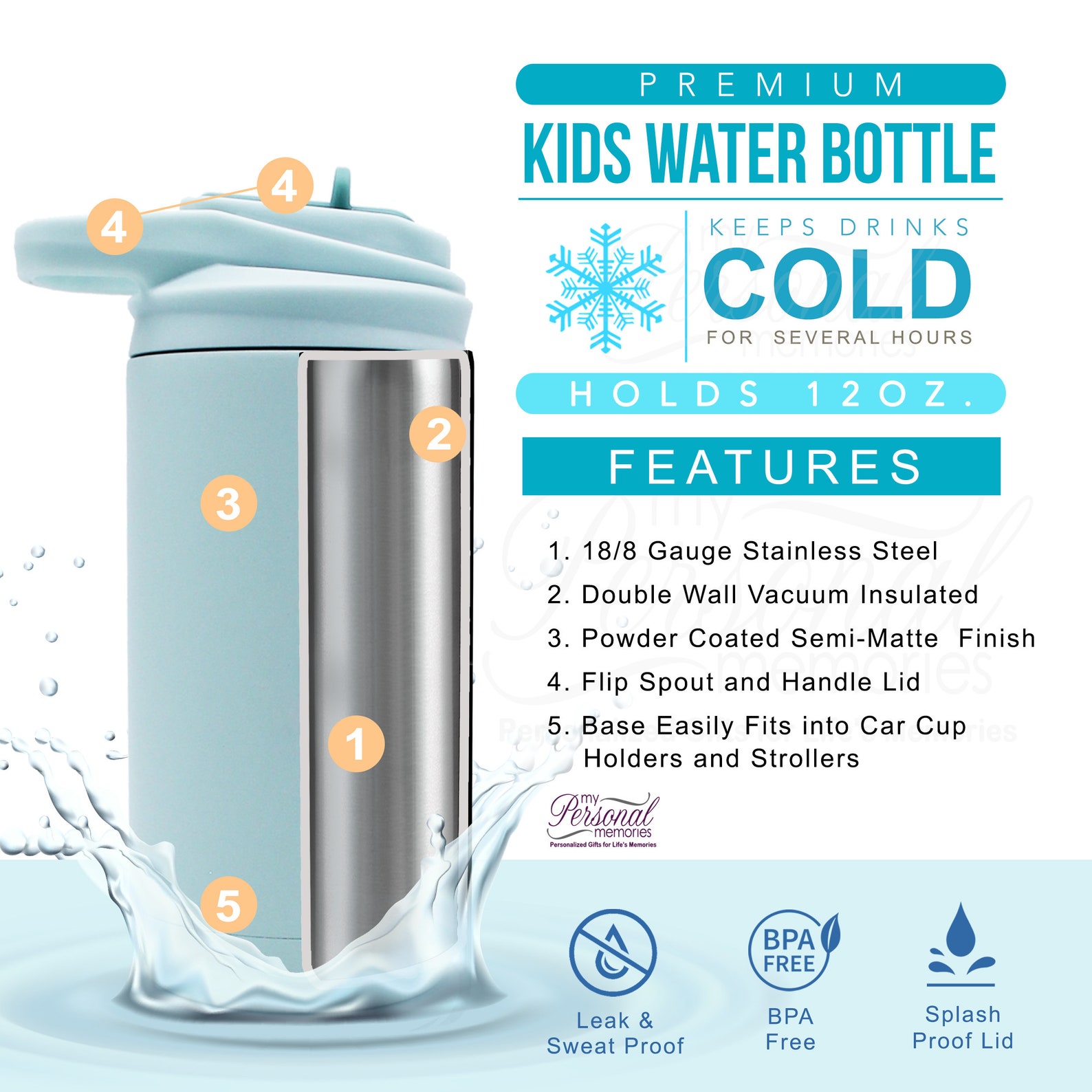 Personalized Water Tumbler for Kids Boys Girls Custom Water - Etsy