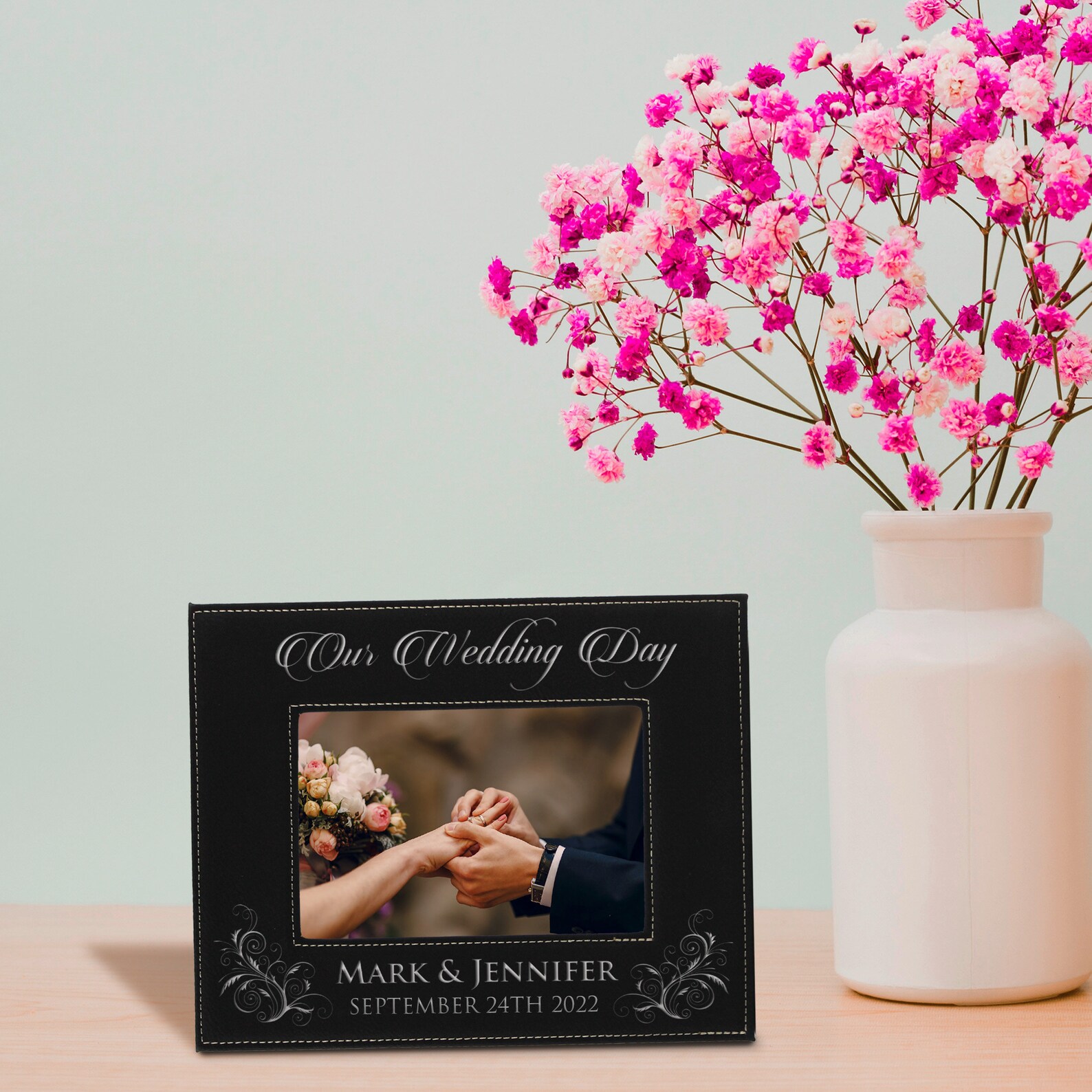 Personalized Wedding Frame Newlywed Gift Custom Wedding Etsy