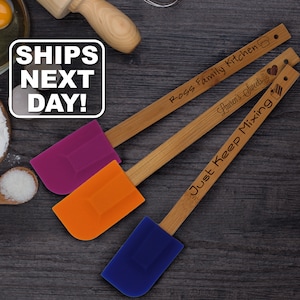 Spatula Silicone, Personalized Spatula, Kids Cooking Party Favors, Baking Utensils, Engraved Cooking Utensils, Spatulas With Saying, Spatula