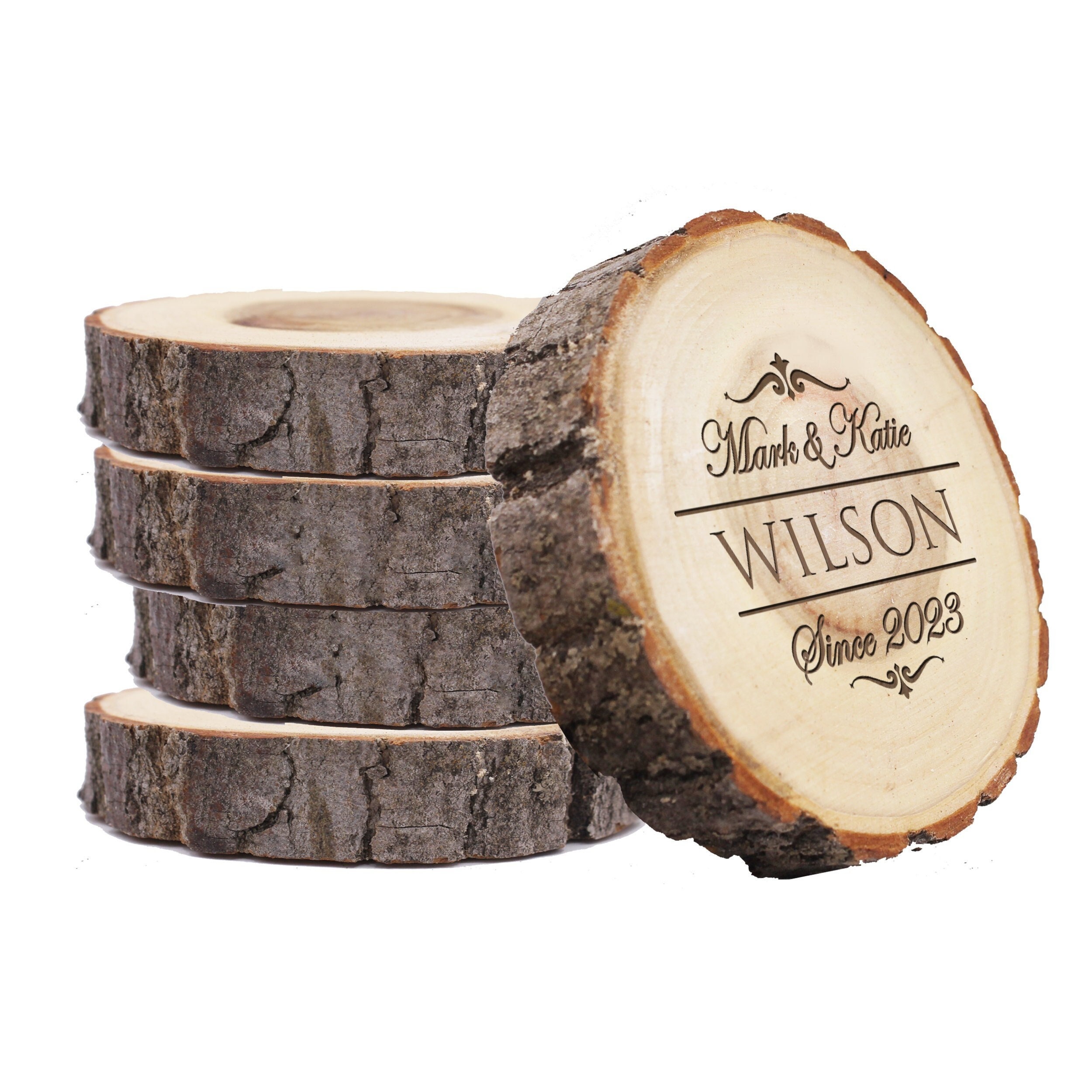 Personalized Log Slice Plaques  Bulk Custom Log Wood Plaques Creative  Laser Solutions