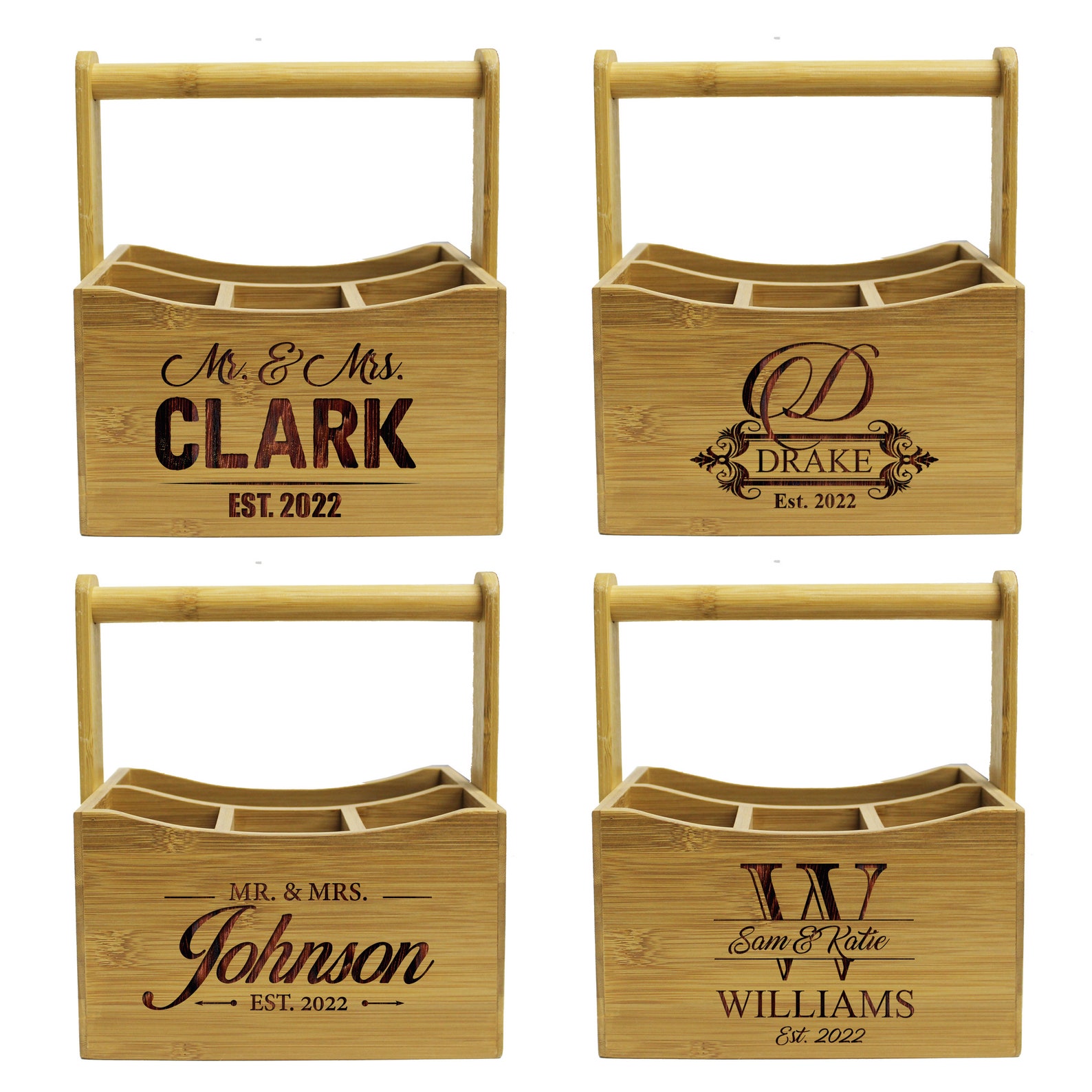 Utensil Caddy Utensil Holder Wooden Napkin Holder Etsy