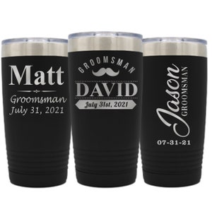 Personalized Tumblers for Groomsmen, Bachelor Party Tumbler, Tumbler for Groom, Best Man Tumbler, Groomsmen Gifts for Groomsmen, Insulated