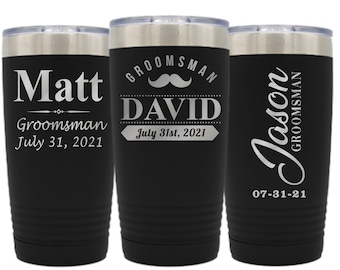 Personalized Tumblers for Groomsmen, Bachelor Party Tumbler, Tumbler for Groom, Best Man Tumbler, Groomsmen Gifts for Groomsmen, Insulated