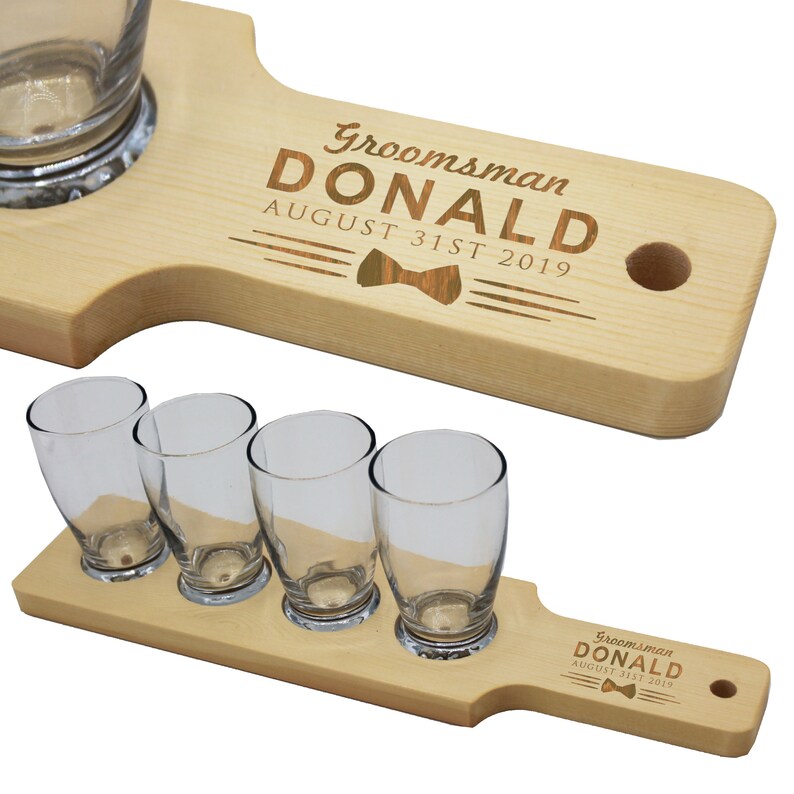Personalized Beer Flight Set Beer Paddle and 4 Beer Tasting Etsy