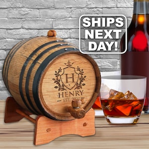 Personalized Groomsmen Gift, Personalized Whiskey Barrel, Wine Barrel, Groomsmen Gift, Gifts for Groomsman, Groomsman Gift, 1, 2, 3 Liter
