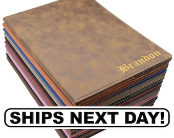 Business Portfolio, Personalized Portfolio, Engraved Leather Portfolio, Personalized Notepad, Personalized Notebook, Engraved Portfolio
