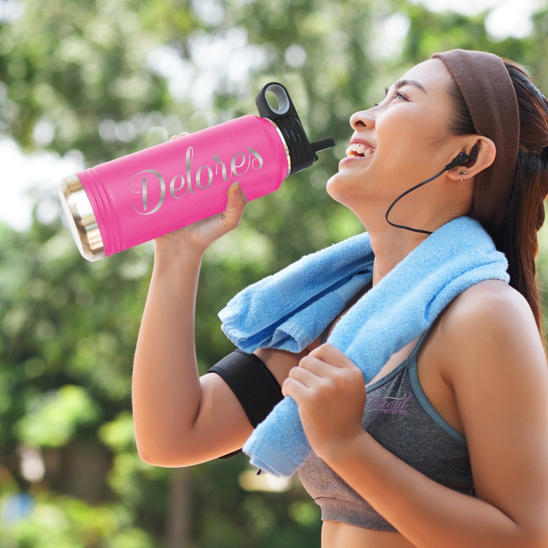 Gym Water Bottle Workout Water Bottle Yoga Water Bottle Etsy