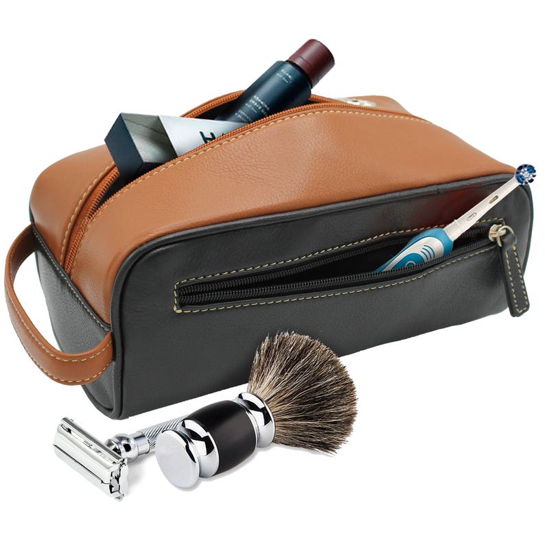 Groomsmen Dopp Kit Leather Toiletry Bag Shaving Kit Etsy
