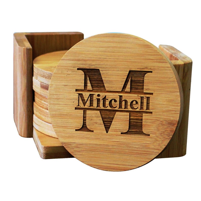 Set of 6 Personalized Coasters Personalized Wedding Gift Etsy