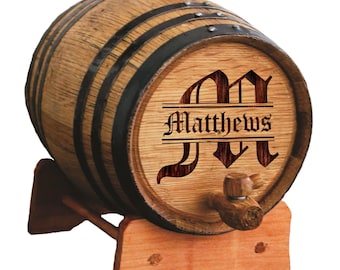 Mini Oak Whiskey Barrel Keg, Custom Whisky Barrel, Engraved Wine Barrel, Personalized Bourbon Barrel, Whiskey Gift, 1, 2 or 3 Liter Barrel