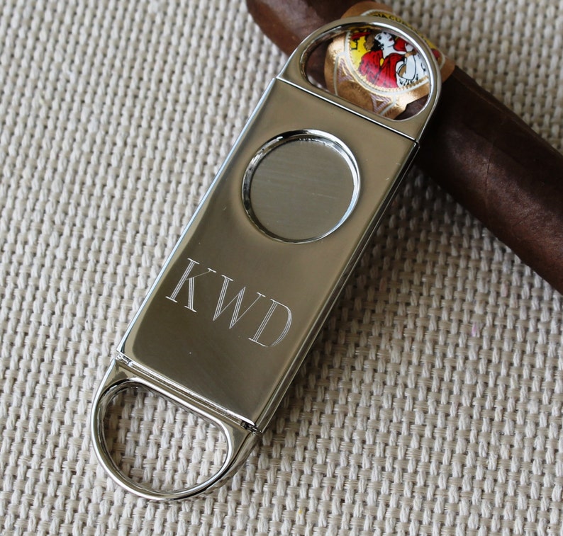 Personalized Cigar Cutter Groomsmen Gift Fathers Day Gift Etsy