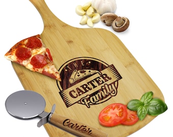 Personalized Pizza Paddle, Wood Pizza Peel, Custom Pizza Board, Pizza Peel Custom, Pizza Peel Personalized, Wooden Pizza Peel