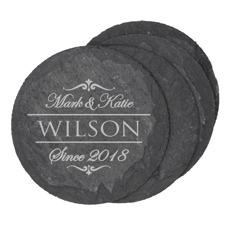 Slate Coasters Drink Coasters Stone Coasters Custom Etsy