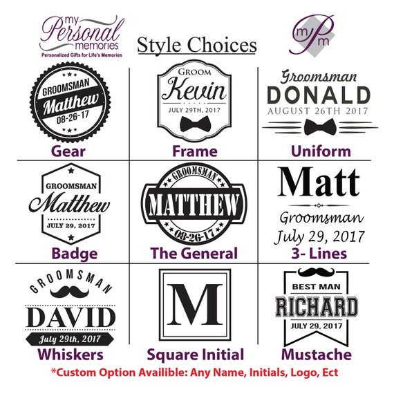 Personalized Custom Flask For Men, Groomsmen Flask, Engraved For Men, Women, Groom, Personalized Groomsmen Gifts, 6 Oz With Mini Funnel (1
