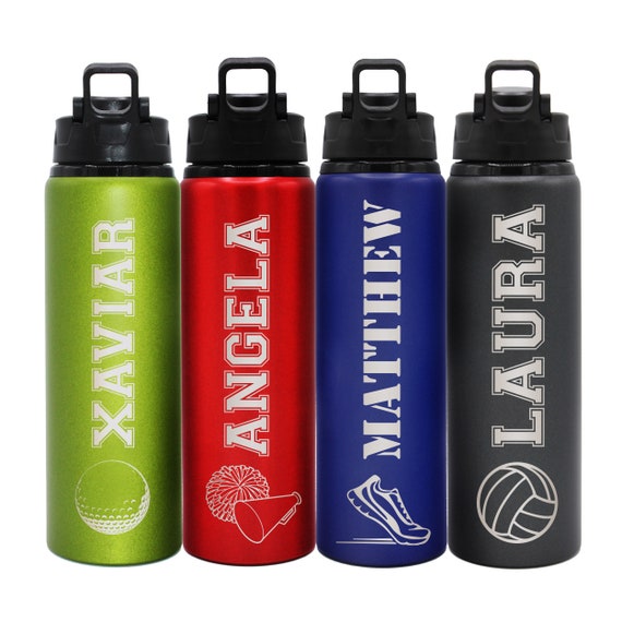 Personalized Water Bottle Kids, Water Bottles Personalized, Personalized Sports  Water Bottle, Monogrammed Waterbottle, Stainless Steel 