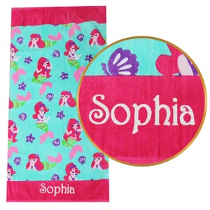 Kids Beach Towel, Beach Towels for Kids, Personalized Kids Beach Towel, Gifts for Kids, Birthday Gifts for Kids, Gifts for Girls and Boys image 4