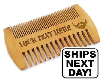 Beard Comb, Personalized Beard Brush, Beard Gifts, Custom Beard Brush, Custom Beard Comb USA, Beard Grooming Kit, Monogrammed Beard Comb