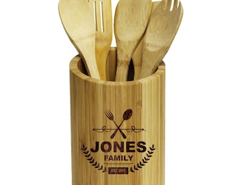 Porta utensilios de cocina, organizador de cubiertos, regalos de cocina, artículos de cocina personalizados, decoración de utensilios de cocina, herramientas de cocina, porta utensilios de cocina