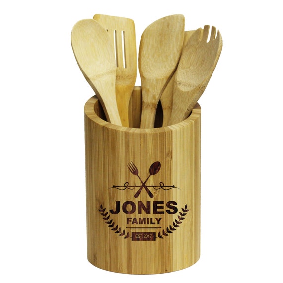 Kitchen Utensil Holder Silverware Caddy Gifts Personalized Items Décor Tools Tool