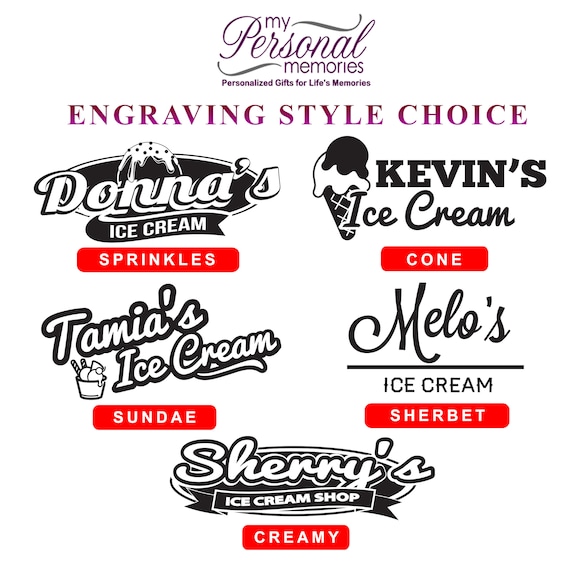 Logo ice on sale cream scoop