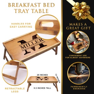Bandeja de madera para servir, Bandeja personalizada, Bandeja grabada, Plato personalizado, Bandeja de madera, Bandeja a medida, Regalo para inauguración de casa imagen 6