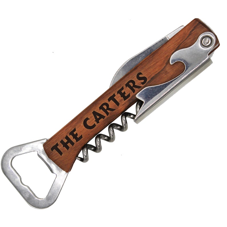 Personalized Wedding Party Favors, Bottle Opener Favors Bulk, Custom Corkscrew Favors, Wine Favors, Wedding Party Favor, Personalized Favors bild 7