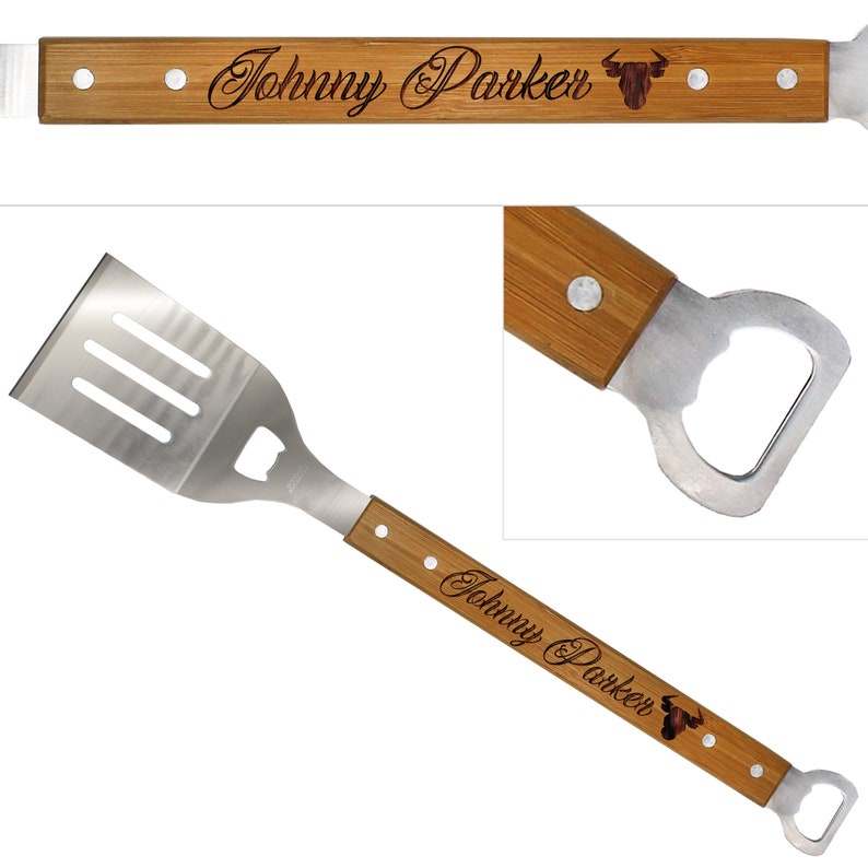 Personalized Grill Spatula Engraved Grilling Spatula Custom Etsy