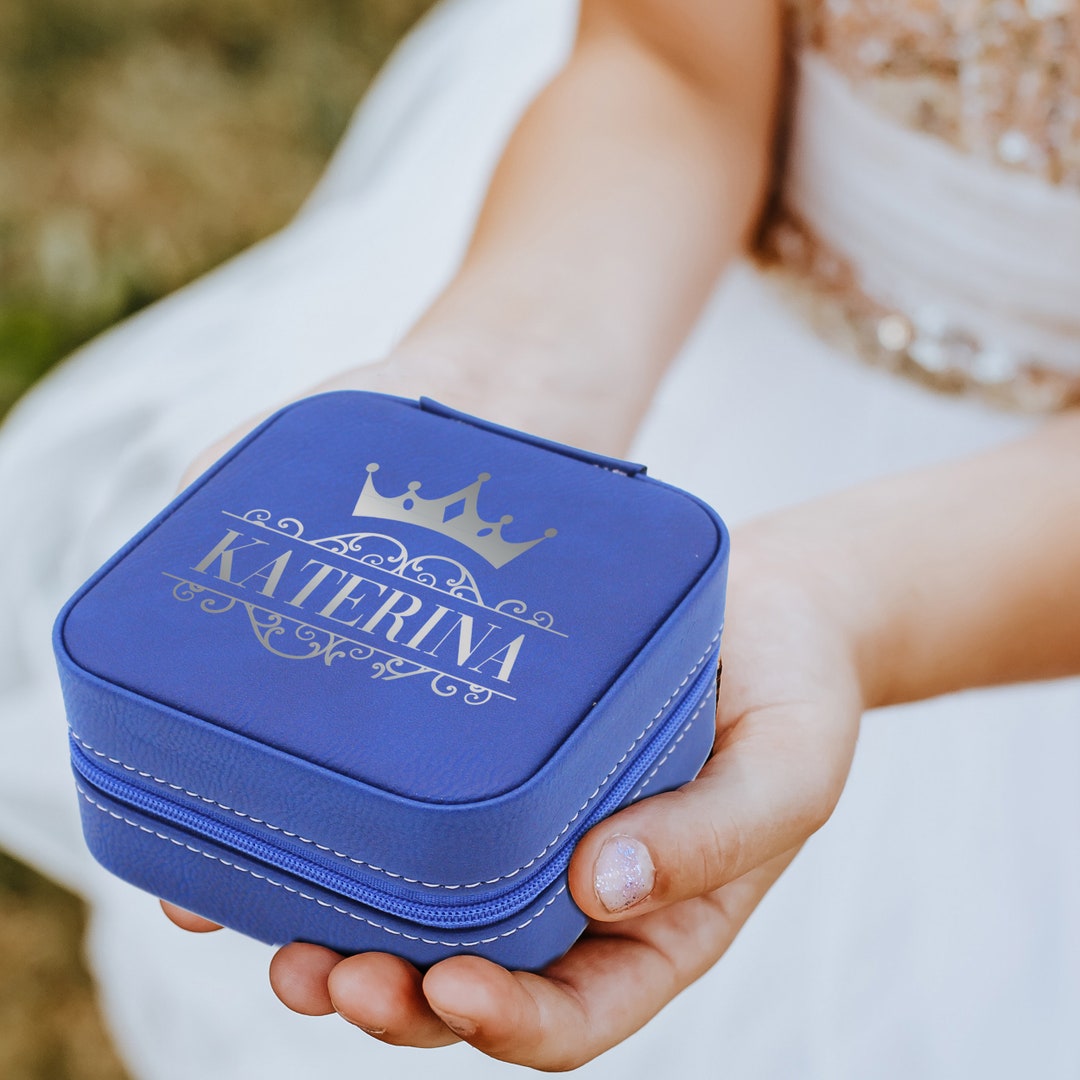 Flower Girl Jewelry Box, Custom Gift for Flower Girl, Personalized Kids