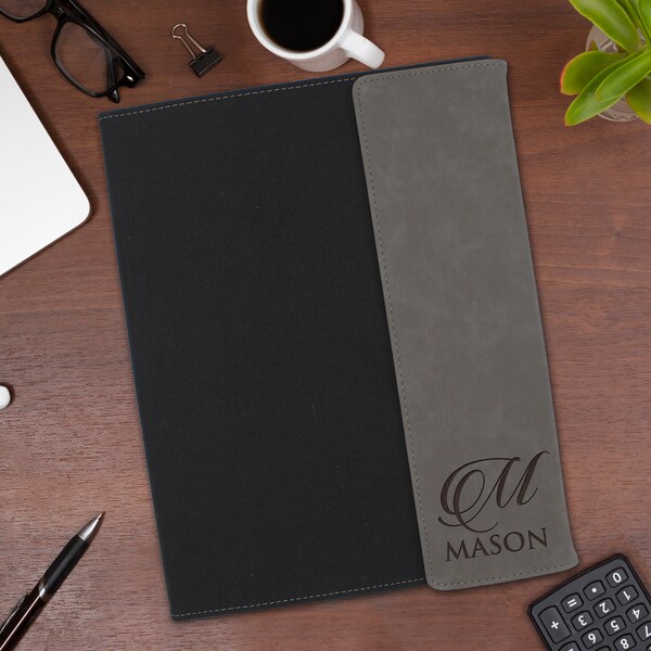 Leather Padfolio Etsy