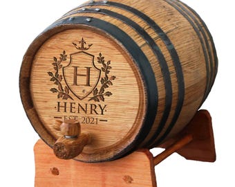Personalized Wedding Party Mini-Oak Whiskey Barrels - Groomsmen Gift - Wedding Party Gift - Engraved - Customized - Monogrammed for Free
