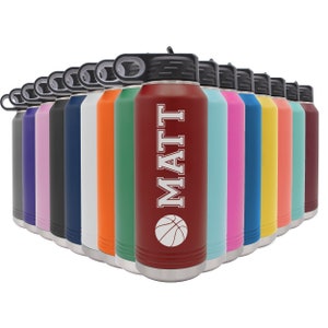 Personalized Sports Water Bottle, Personalized Kids Water Bottle, Stainless Steel Water Bottle, Personalized Water Bottle with Name