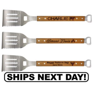 Personalized Grill Spatula, Engraved Grilling Spatula, Custom Grill Accessories, Monogrammed Grill Spatula, Dad Grill Gift, Gift for Grill