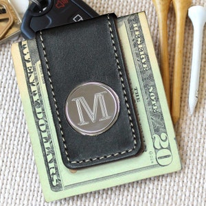Clip magnético para billetes de cuero personalizado