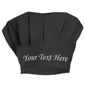 Chef Hat Custom Embroidered, Professional Unisex Chef Hat, Embroidered Chef Hat with Name, Personalized Chef Hat, Kitchen Chef Hat Custom