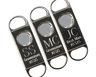 Personalized Cigar Cutter - Custom Cigar Cutter - Silver Cigar Cutter - Groomsmen Gift - Fathers Day Gift- Wedding Party Gift- Best Man Gift