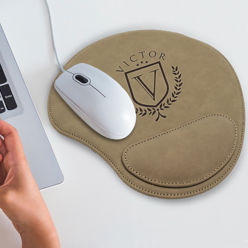 Mouse Pad Personalized Mouse Pad With Wrist Rest Mousepad Etsy
