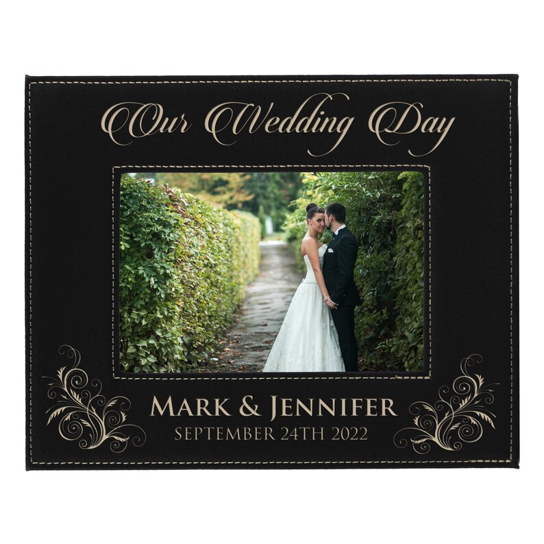Personalized Wedding Frame Newlywed Gift Custom Wedding Etsy