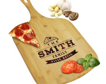 Pizza Peel, Personalized Pizza Board, Wood Pizza Paddle, Custom Pizza Peel, Pizza Lovers, Personalized Pizza Gifts, Pizza Cutter and Paddle