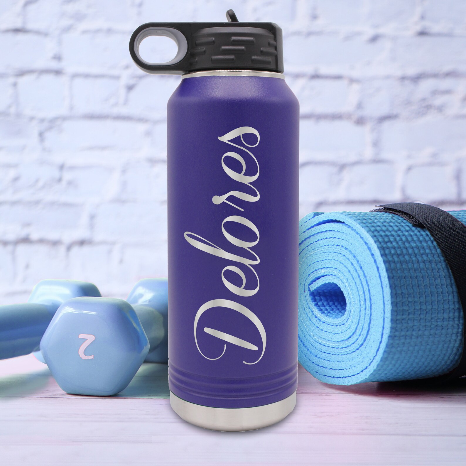 Gym Water Bottle Workout Water Bottle Yoga Water Bottle Etsy