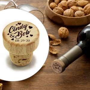 Wood Cork Stopper, T-Cork, Personalized Wine Stopper, Wood Wine Stopper Custom, Engraved Wood Cork, Custom Bottle Stopper, Wine Stopper Cork image 8