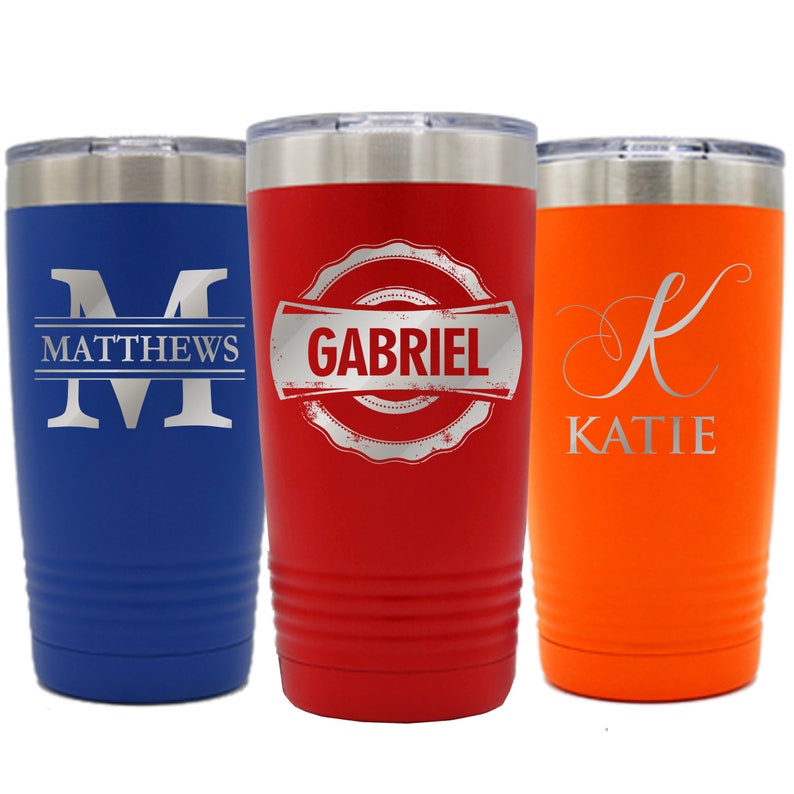 Stainless Steel Tumbler, 20 oz and 30 oz Tumbler Cup, Personalized Stainless Steel Tumbler, Cold Cup, Insulated Tumbler, Insulated Cup image 6