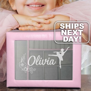 Personalized Kids Jewelry Box, Custom Little Girls Jewelry Box, Engraved Jewelry Box for Girls, Birthday Gift Jewelry Box for Little Girls