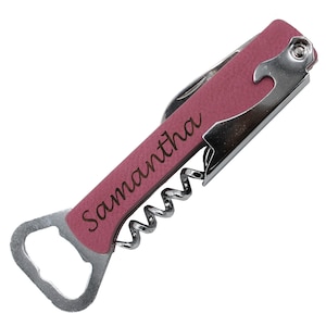 Personalized Corkscrew and Multi-Tool Groomsmen Gifts Wedding Party Gifts Wine Opener Engraved, Customized, Monogrammed for Free image 6