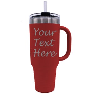 Custom 40 Oz Tumbler With Leak Proof Lid and Straw, Personalized