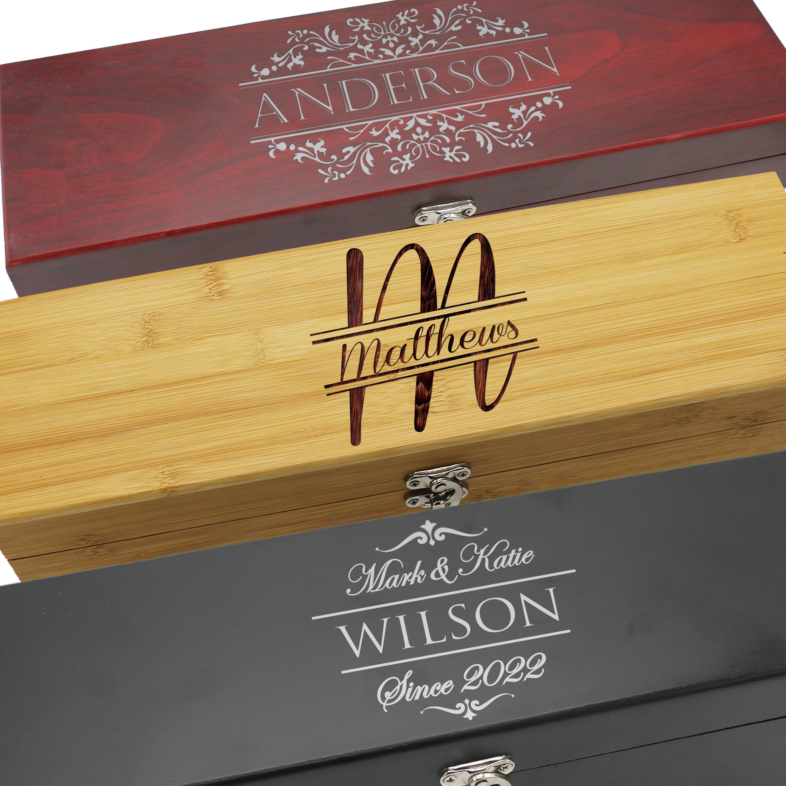 Couples Gift, Custom Wine Box Wedding, Wood Wine Box, Anniversary